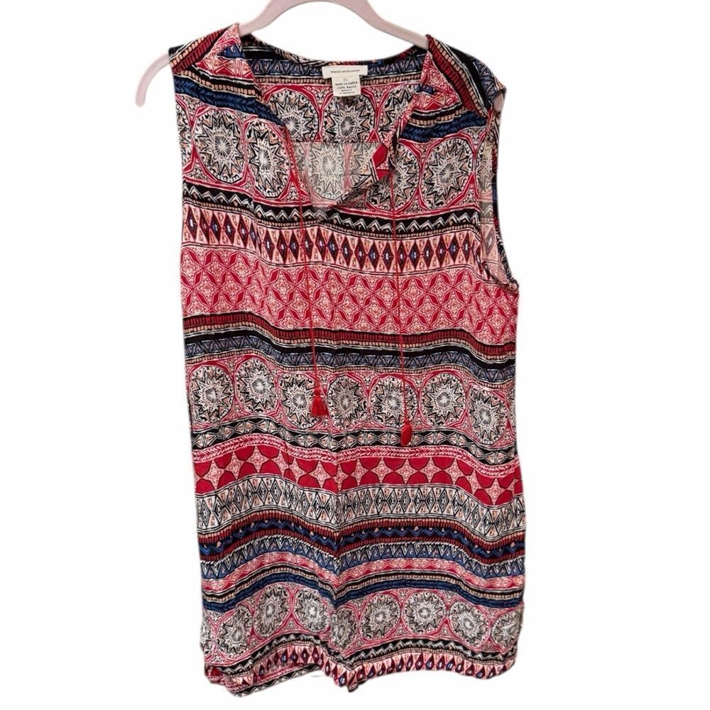 beachlunchlounge Multicolor Sleeveless Blouse